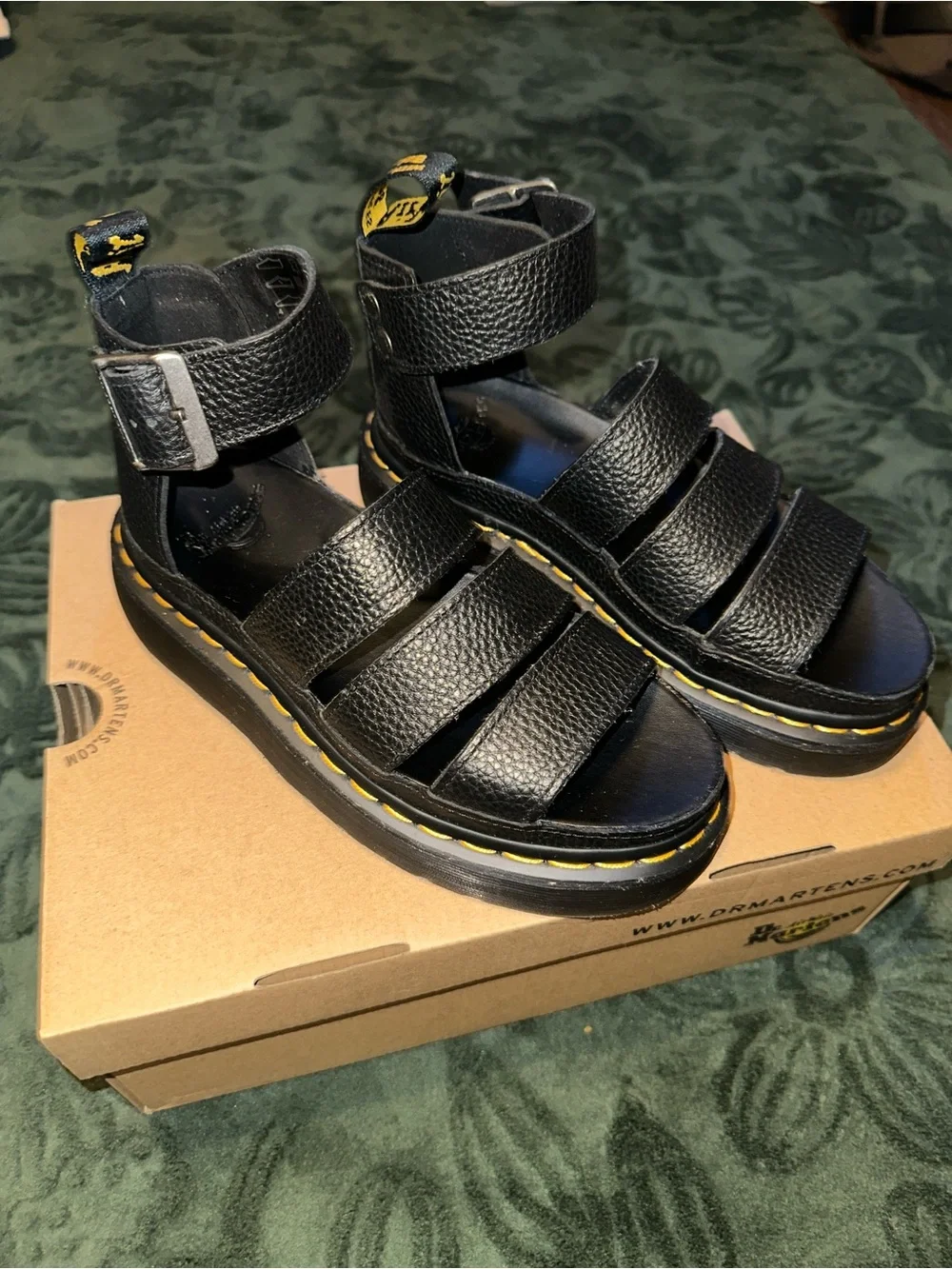 Dr. Martens Clarissa Quad Black Sandal